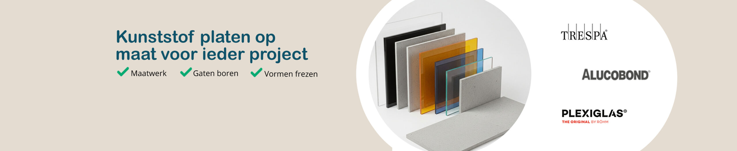 plexiglas webshop banner