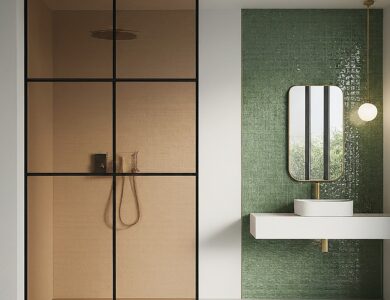 Rookglas douchewand