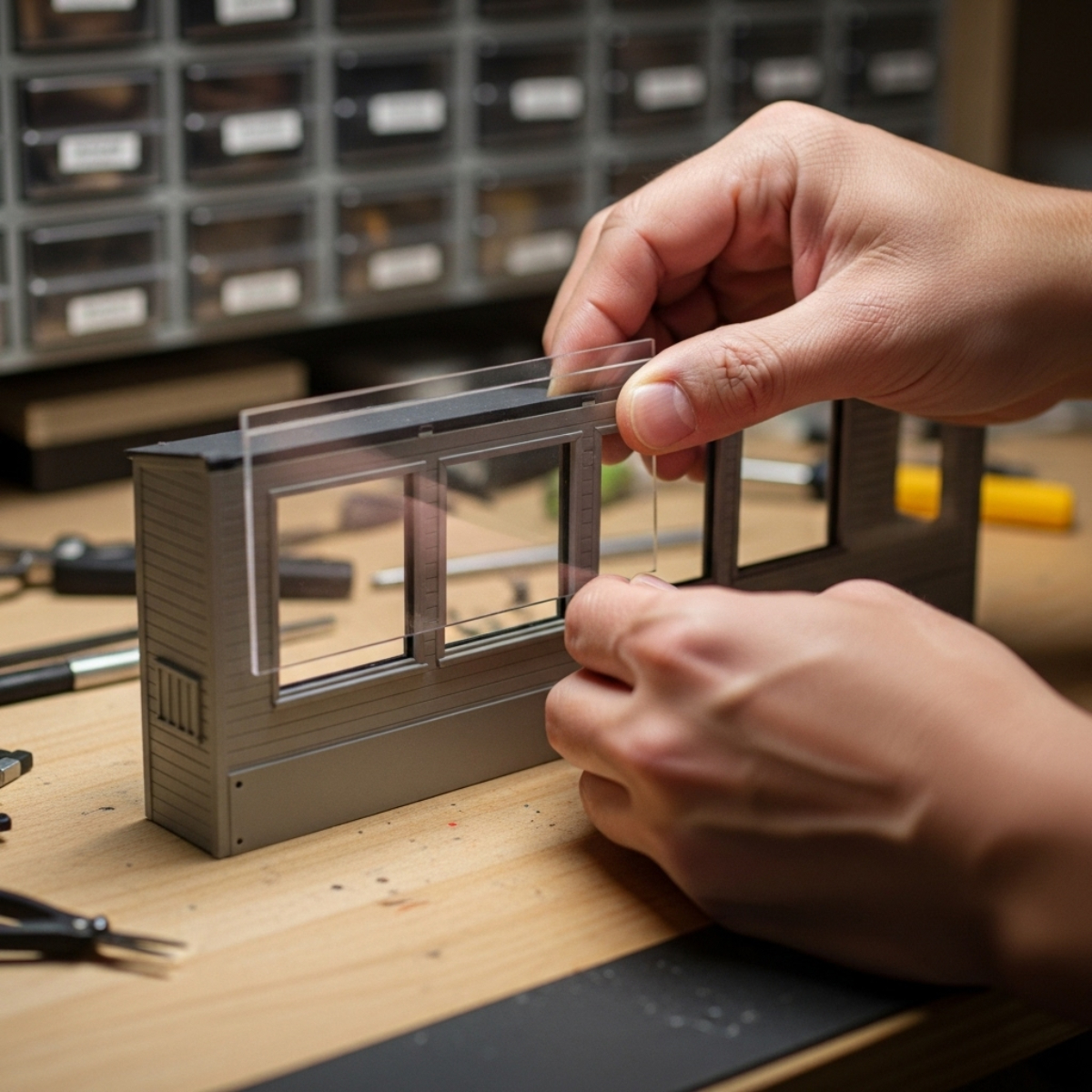 Hobbyglas modelbouw ramen