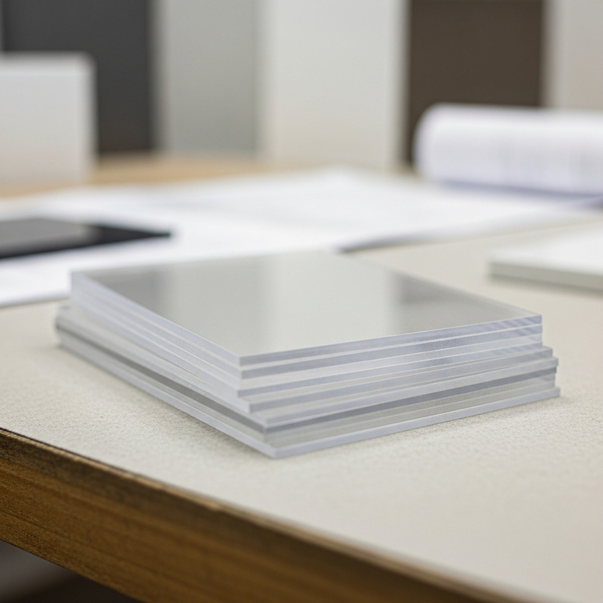 Helder massief polycarbonaat makrolon