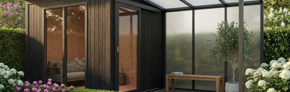 tuin overkapping heldere kanaalplaten