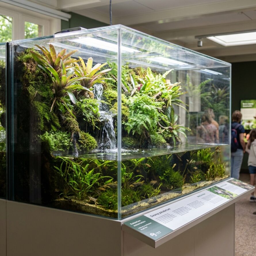 plexiglas terrarium palludarium