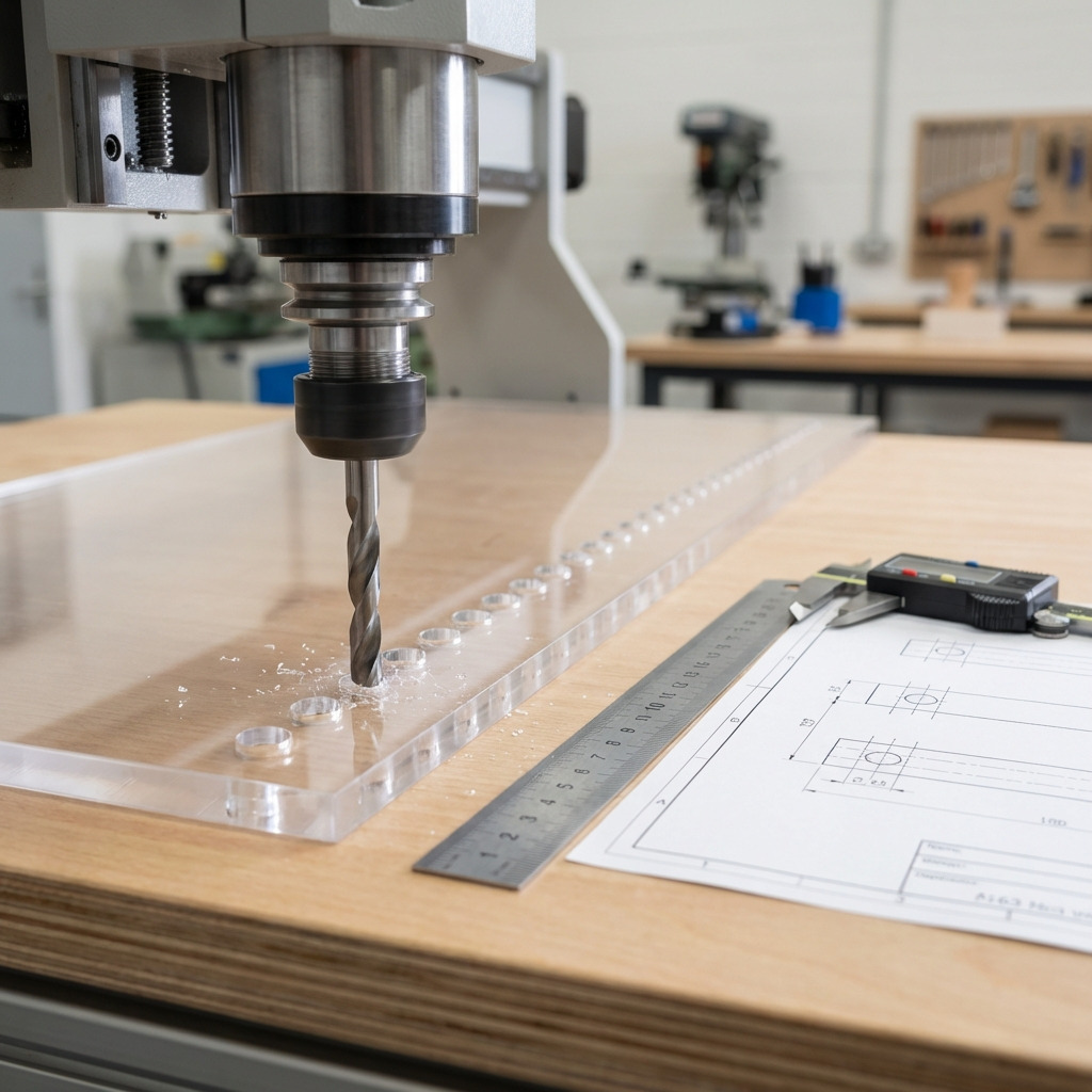 Plexiglas gaten boren