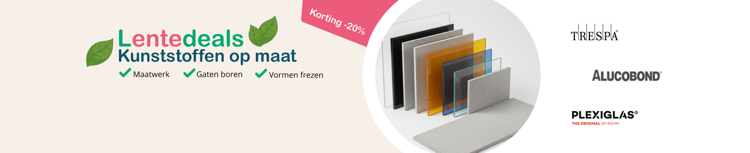 Lentedeals april 2026 Plexiglas.nl