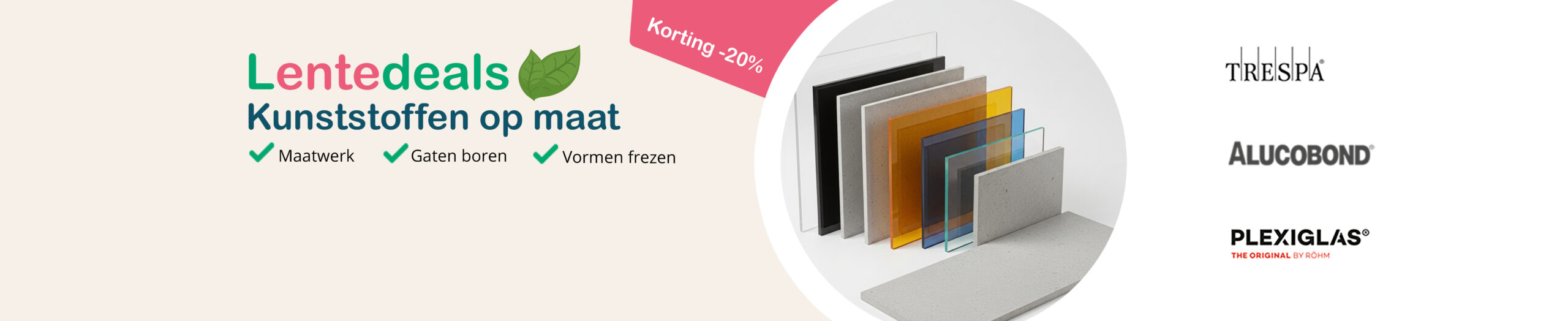 Bedrijfsbanner lentedeals 2026