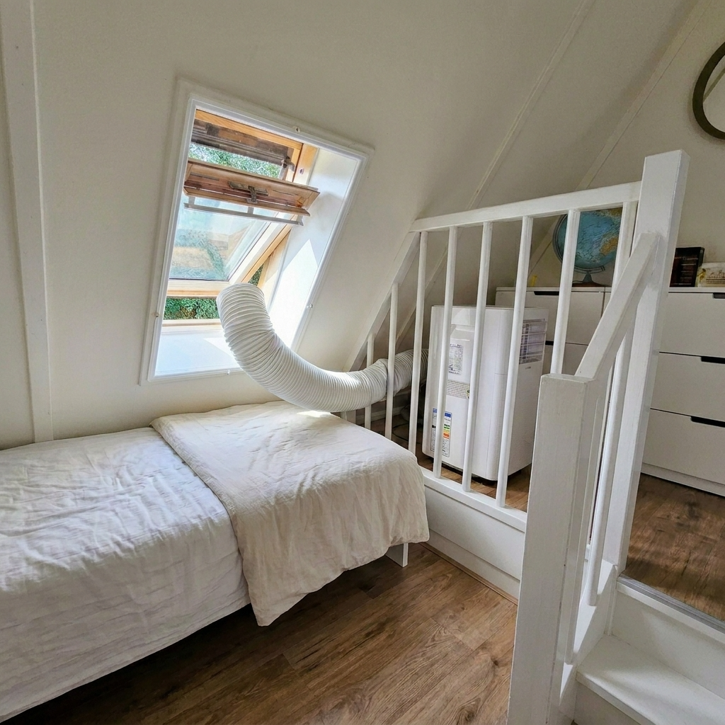 Aircoraam met gat slaapkamer