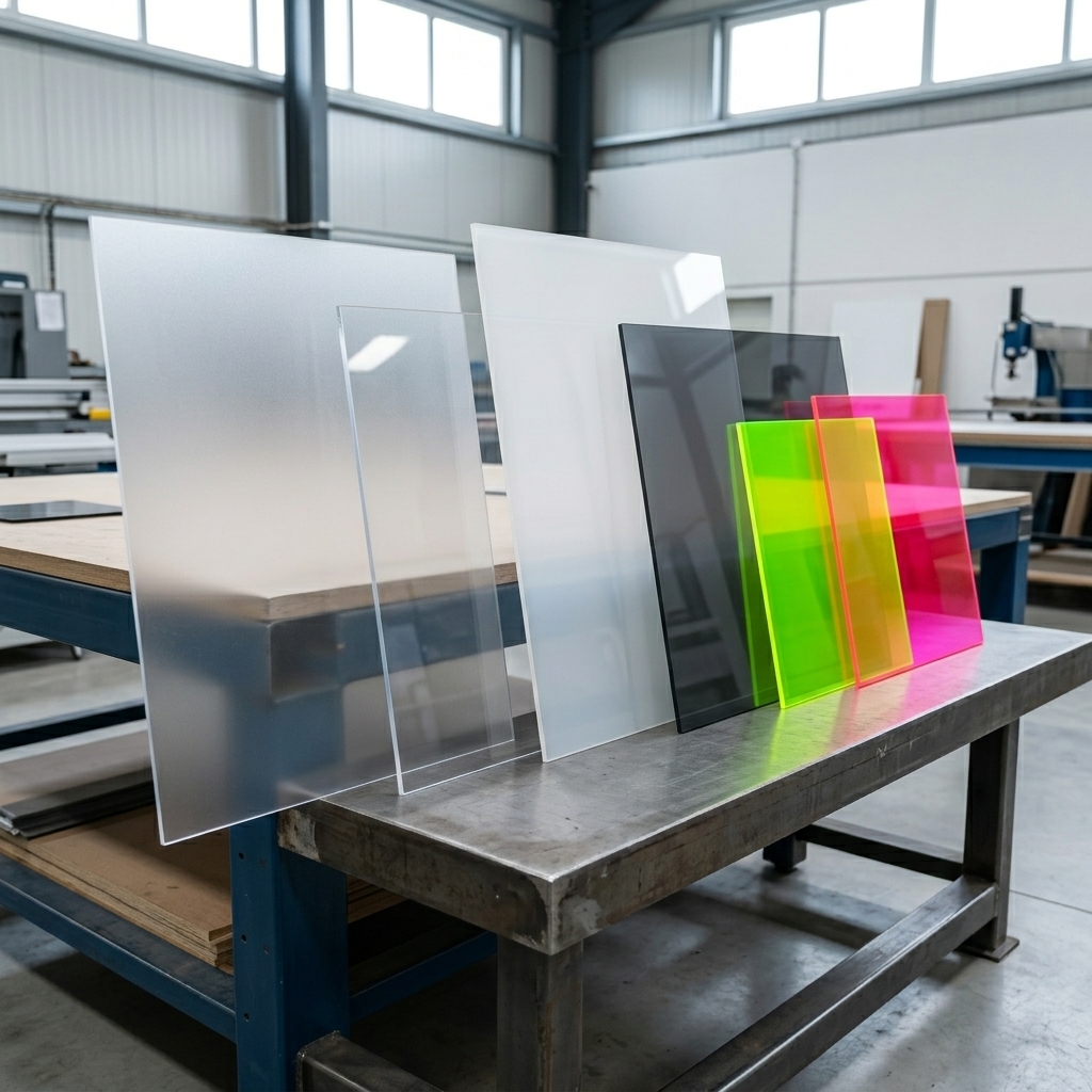 Overzicht verschillende soorten plexiglas
